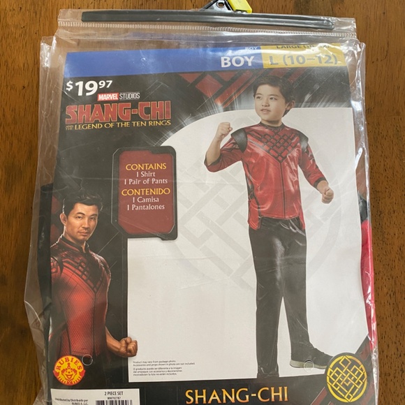 NEW in Packaging Marvel Studios Shang-Chi Halloween Costume Boy Sz. Large 10-12 - Picture 2 of 3